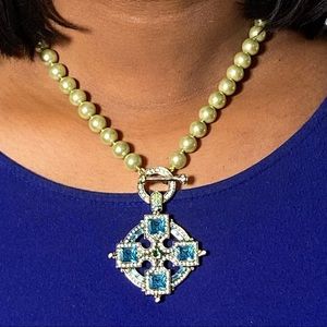 Cross Swarovski Crystal Necklace 2